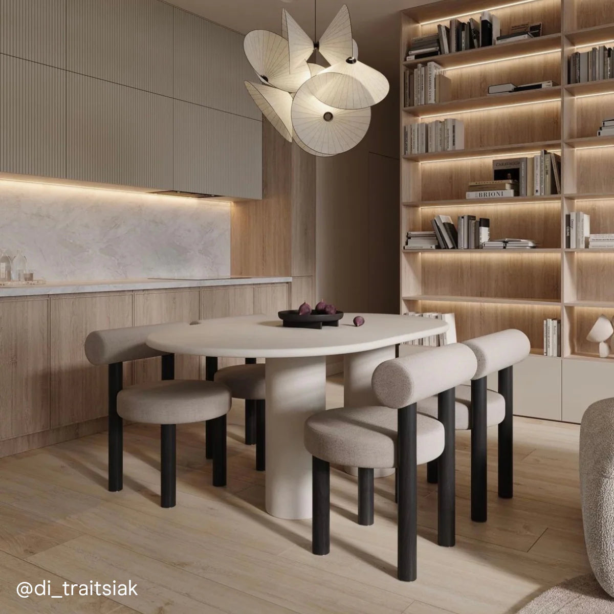 Table à manger ovale